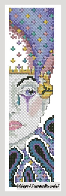 Download embroidery patterns by cross-stitch  - Шут
