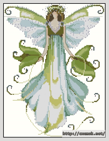 Download embroidery patterns by cross-stitch  - Morning glory, author 