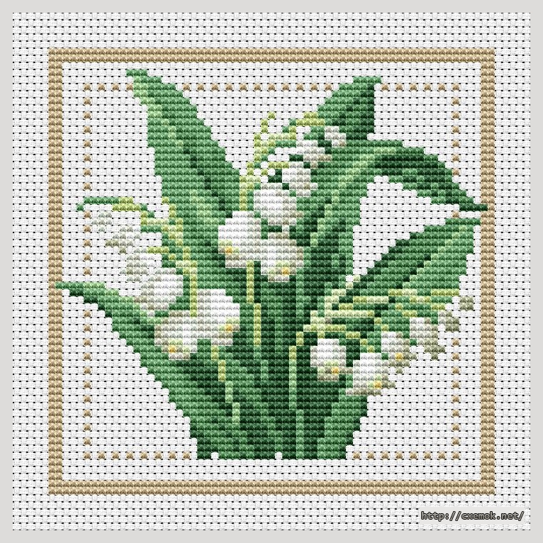 Download embroidery patterns by cross-stitch  - May - 