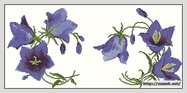 Download embroidery patterns by cross-stitch  - The bells of summer, author 
