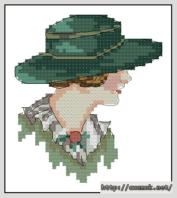 Download embroidery patterns by cross-stitch  - Прекрасная незнакомка, author 