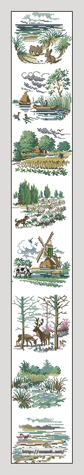 Download embroidery patterns by cross-stitch  - Bellpull, author 