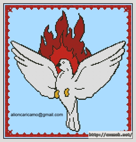 Download embroidery patterns by cross-stitch  - Colombo, author 