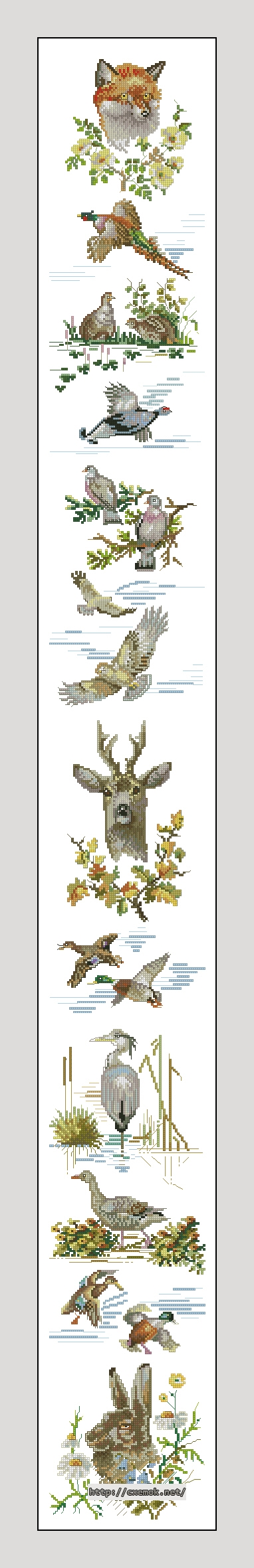 Download embroidery patterns by cross-stitch  - Hunting, author 