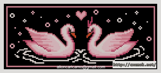 Download embroidery patterns by cross-stitch  - Cigni, author 