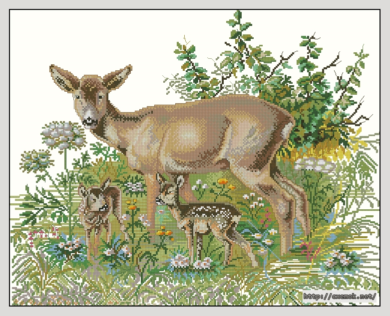 Download embroidery patterns by cross-stitch  - Deer ?, author 