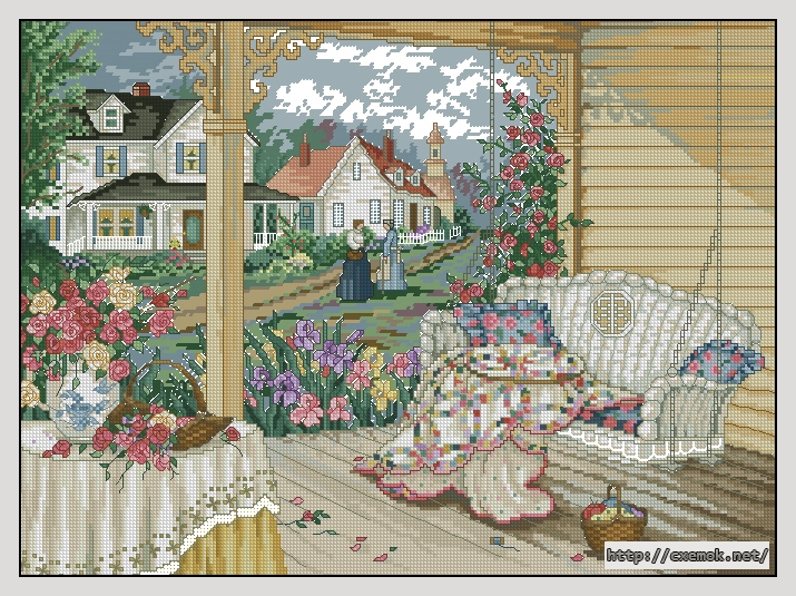 Download embroidery patterns by cross-stitch  - Good neighbors, author 