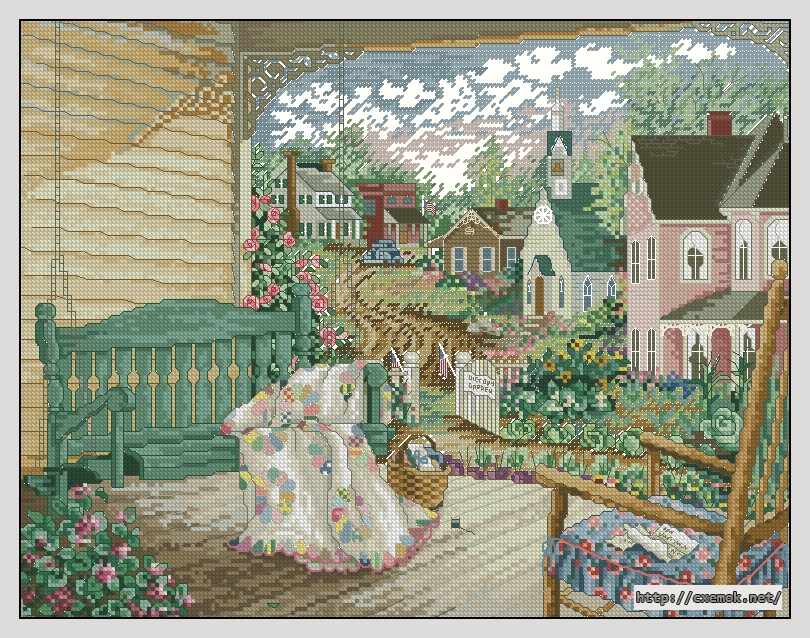 Download embroidery patterns by cross-stitch  - Victory garden, author 