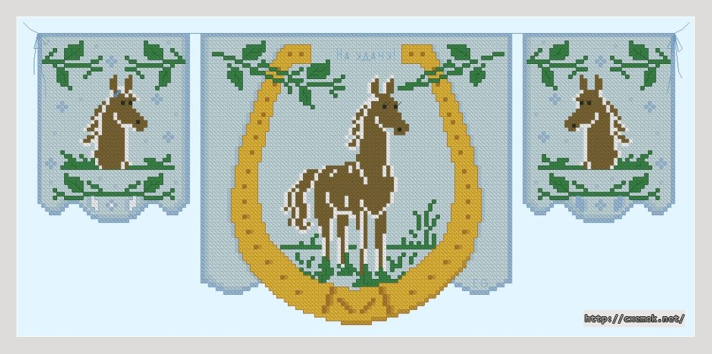 Download embroidery patterns by cross-stitch  - Cavalli, author 