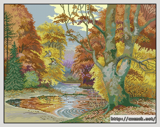 Download embroidery patterns by cross-stitch  - Autumn colours, author 