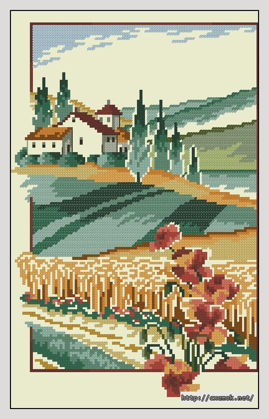 Download embroidery patterns by cross-stitch  - Toscana, author 
