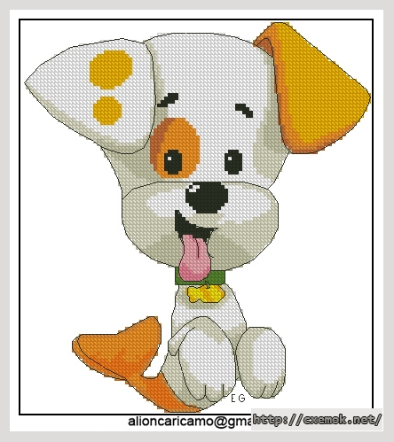 Download embroidery patterns by cross-stitch  - Cane di bubble guppies, author 