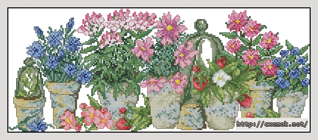 Download embroidery patterns by cross-stitch  - Leaflet, author 