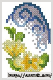 Download embroidery patterns by cross-stitch  - Primrose card, author 