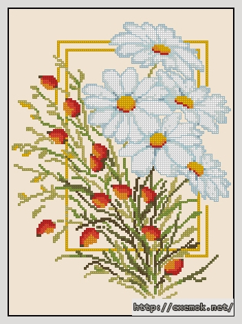 Download embroidery patterns by cross-stitch  - Musetel, author 