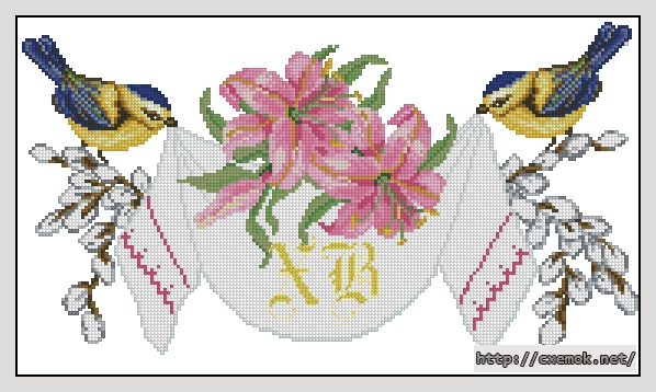 Download embroidery patterns by cross-stitch  - Рушник до великодня, author 