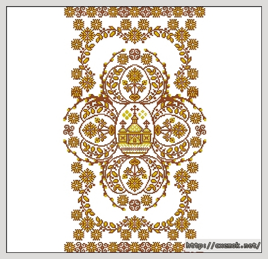 Download embroidery patterns by cross-stitch  - Рушник 