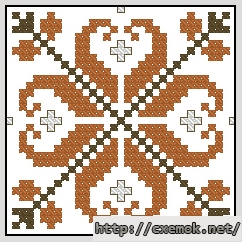 Завантажити схеми вишивки нитками / хрестом  - Traditional bulgarian motif
