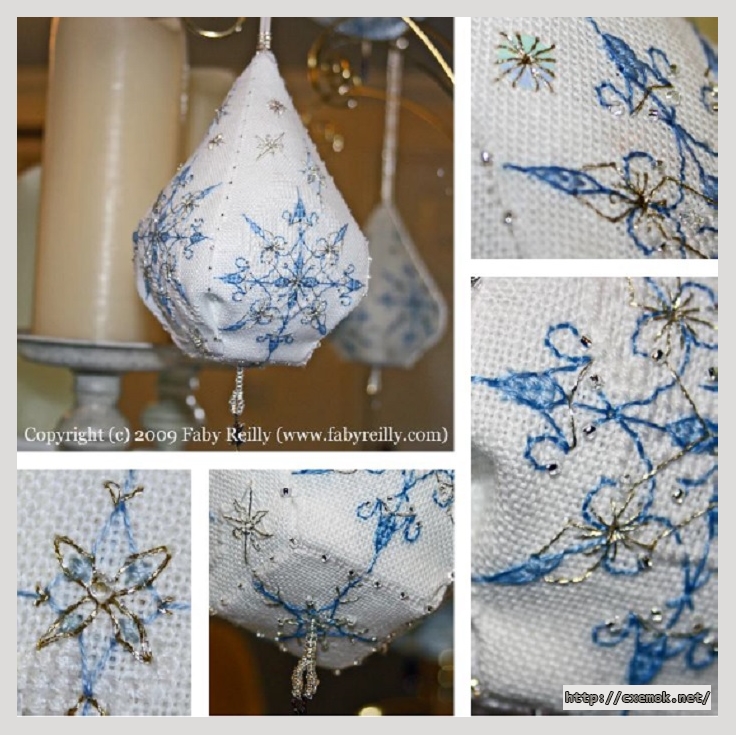 Download embroidery patterns by cross-stitch  - Frosty pendeloque, author 
