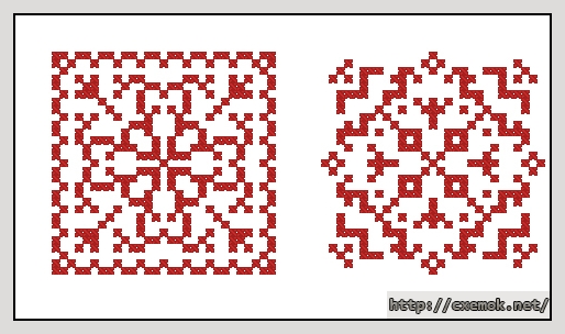 Download embroidery patterns by cross-stitch  - Бискорню орнамент