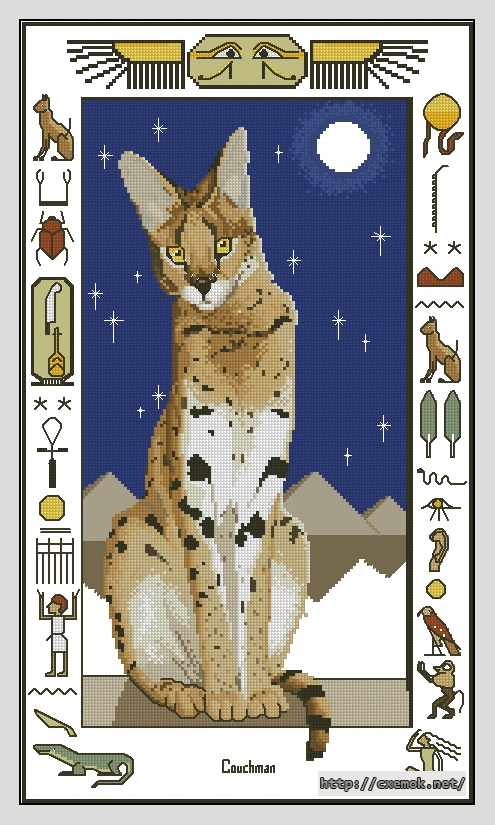 Download embroidery patterns by cross-stitch  - Pharaohs pet, author 
