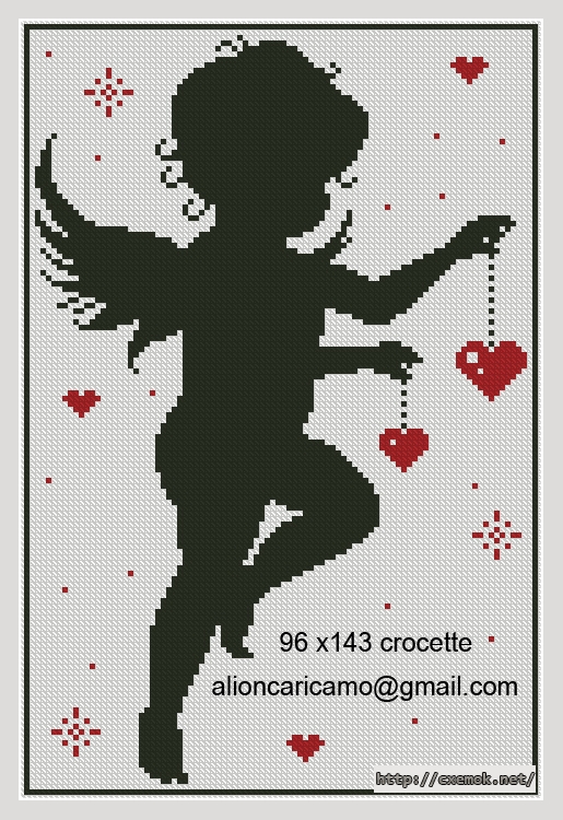 Download embroidery patterns by cross-stitch  - Angelo del amore, author 