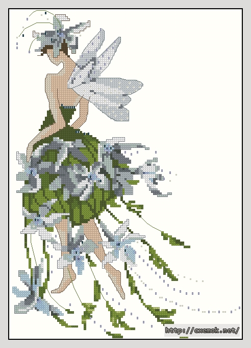 Download embroidery patterns by cross-stitch  - Jasmine, author 