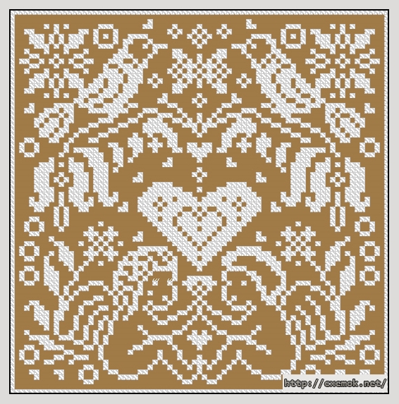 Download embroidery patterns by cross-stitch  - Amore - in bianco, author 