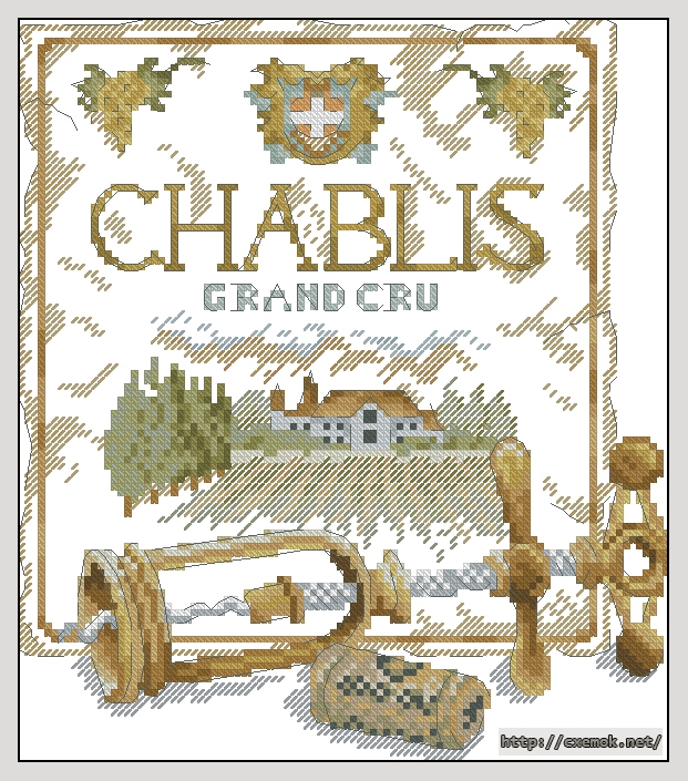 Download embroidery patterns by cross-stitch  - Chablis, author 