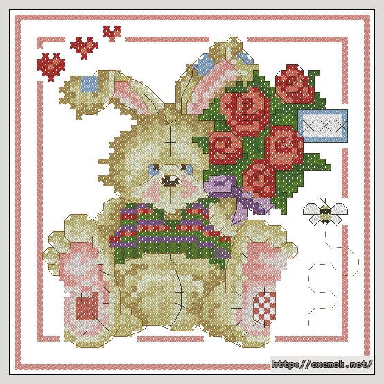 Download embroidery patterns by cross-stitch  - My valentine, author 