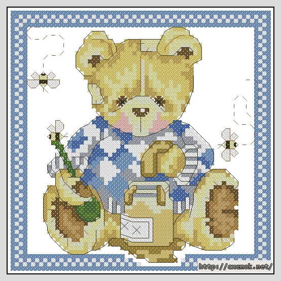 Download embroidery patterns by cross-stitch  - Yummy honey, author 