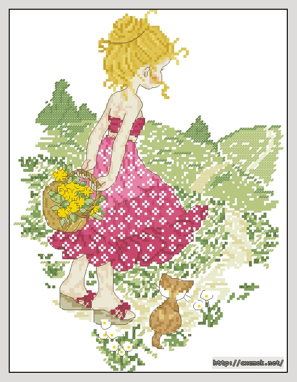Download embroidery patterns by cross-stitch  - Amelie in the countryside, author 