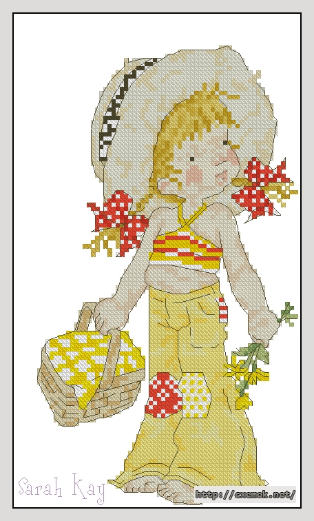 Download embroidery patterns by cross-stitch  - Picnic lea, author 