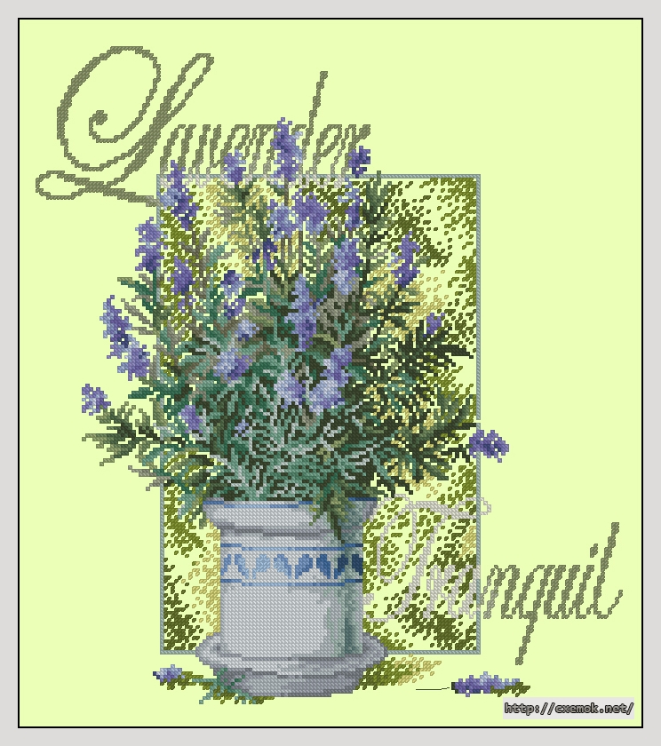 Скачать схему вышивки lavender tranquil