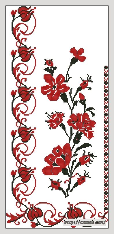 Download embroidery patterns by cross-stitch  - Рушник (божник)