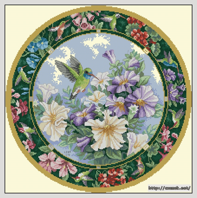 Download embroidery patterns by cross-stitch  - Sweet nectar, author 