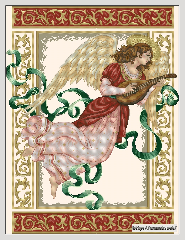 Download embroidery patterns by cross-stitch  - Angelic melody, author 
