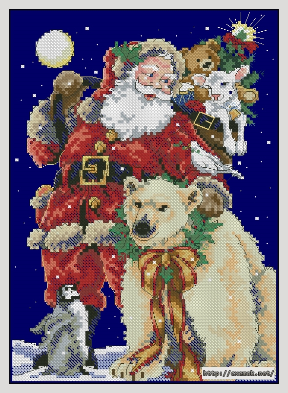 Download embroidery patterns by cross-stitch  - Beloved santa, author 