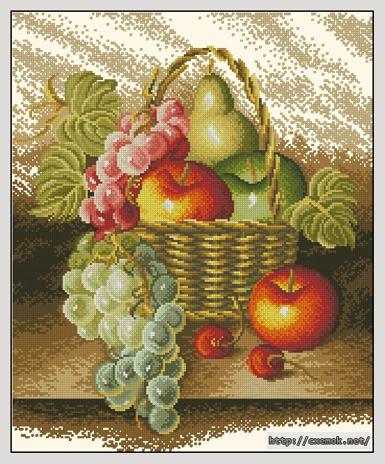 Download embroidery patterns by cross-stitch  - Fruits iii, author 