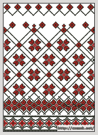 Download embroidery patterns by cross-stitch  - Рушник, author 