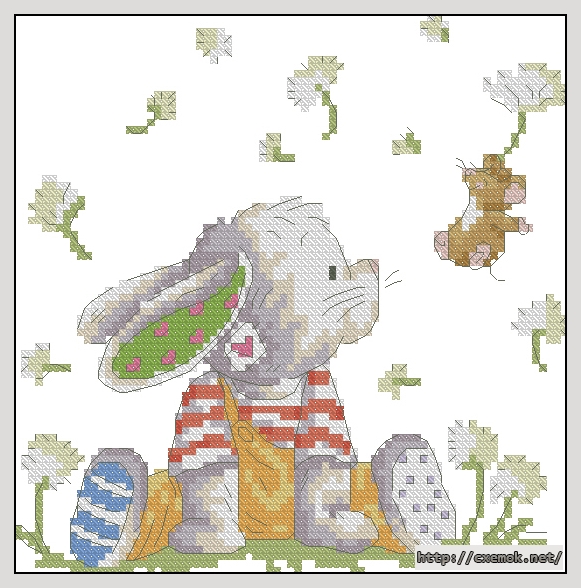 Download embroidery patterns by cross-stitch  - Dandelion parachute, author 