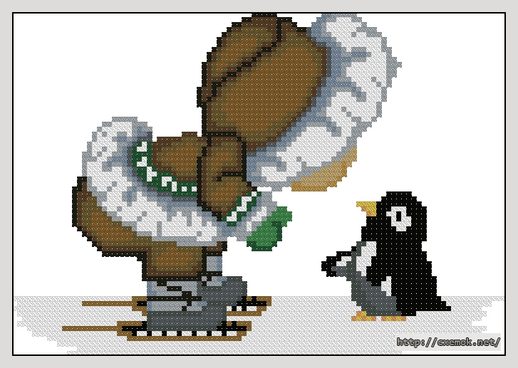 Download embroidery patterns by cross-stitch  - Nanuk & penguin, author 