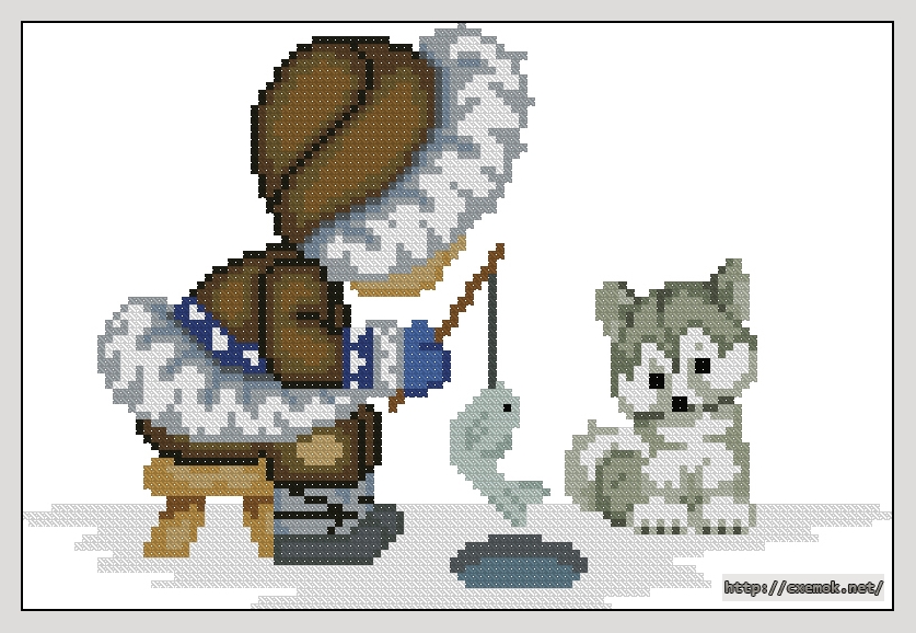Download embroidery patterns by cross-stitch  - Enu & husky, author 