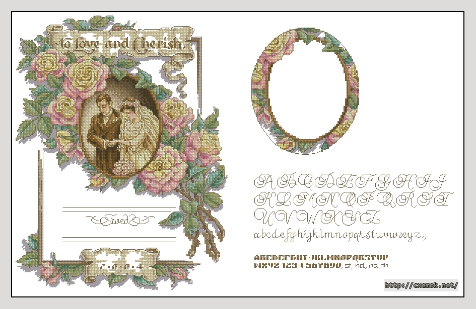 Download embroidery patterns by cross-stitch  - To love and cherish, author 