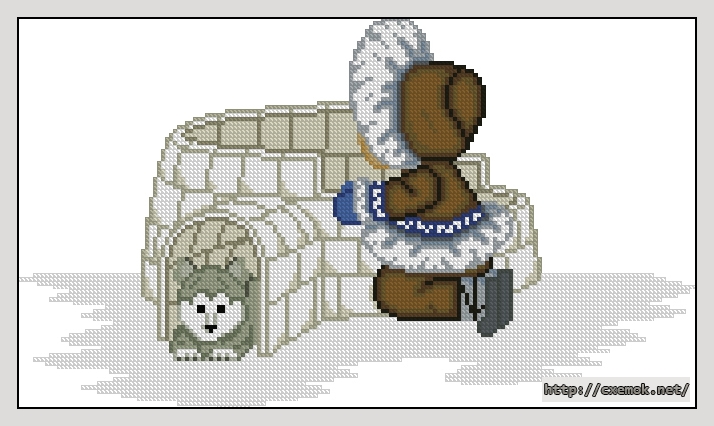 Download embroidery patterns by cross-stitch  - Enu''s igloo, author 