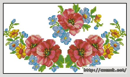 Download embroidery patterns by cross-stitch  - Вышиванка 