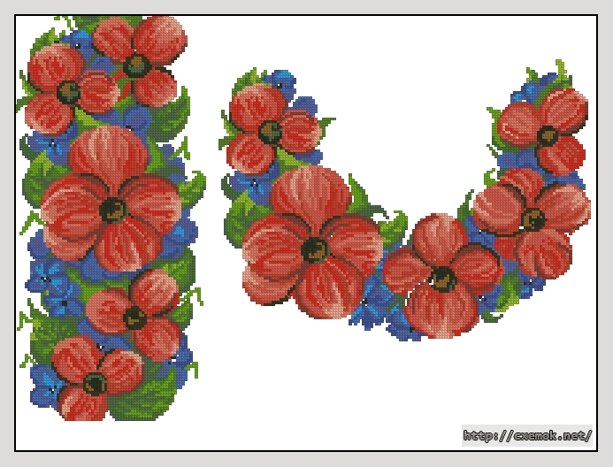 Download embroidery patterns by cross-stitch  - Вышиванка