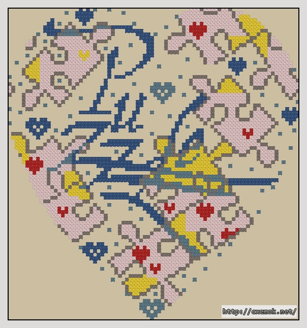 Download embroidery patterns by cross-stitch  - Puzzle, author 