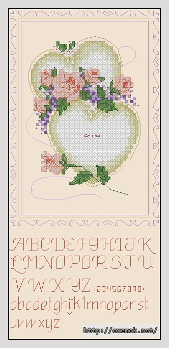 Download embroidery patterns by cross-stitch  - United hearts wedding record, author 
