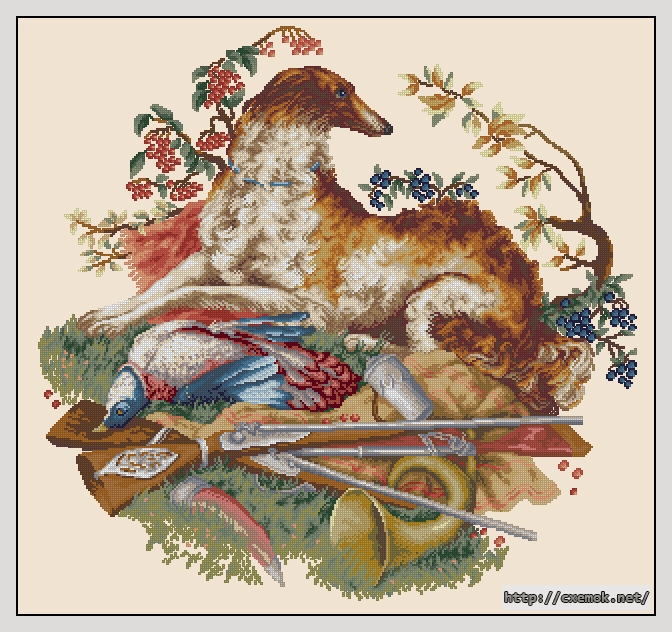 Download embroidery patterns by cross-stitch  - Царская охота, author 